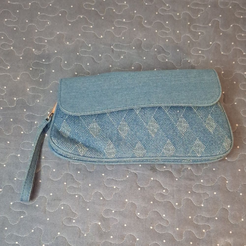 Cato Elegant Blue Clutch Bag